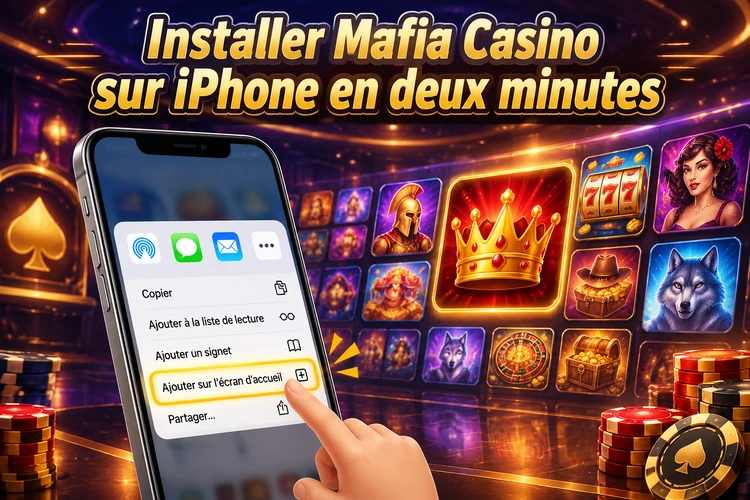 Installer Mafia Casino sur iPhone en deux minutes