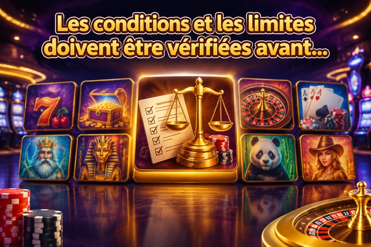 Les conditions et les limites doivent être vérifiées avant tout jugement