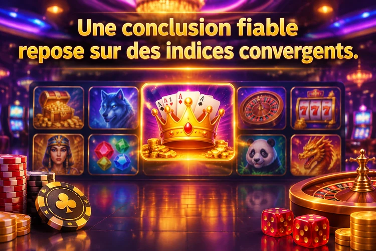 Une conclusion fiable repose sur des indices convergents