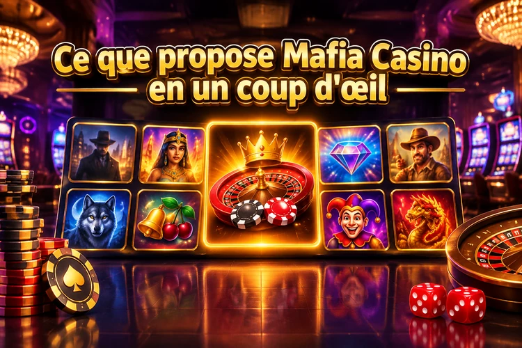 Ce que propose Mafia Casino en un coup d'œil